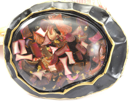 Belt Buckle, Vintage Resin Wall decor 100x78mm limited stock Made in Germany bjk036