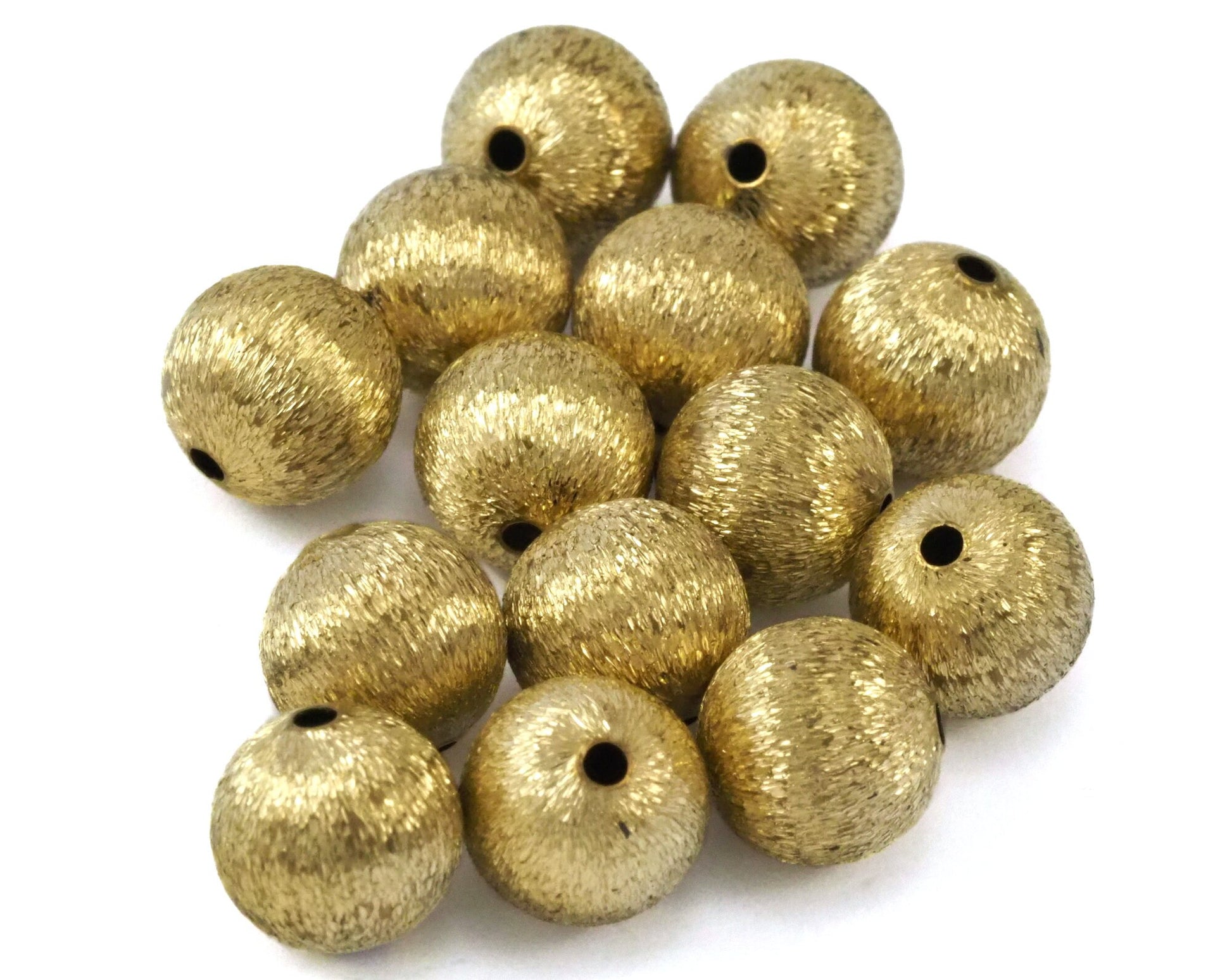 Raw Brass Spacer Bead , 10mm hole 2mm bab2 2350