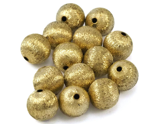 Raw Brass Spacer Bead , 10mm hole 2mm bab2 2350