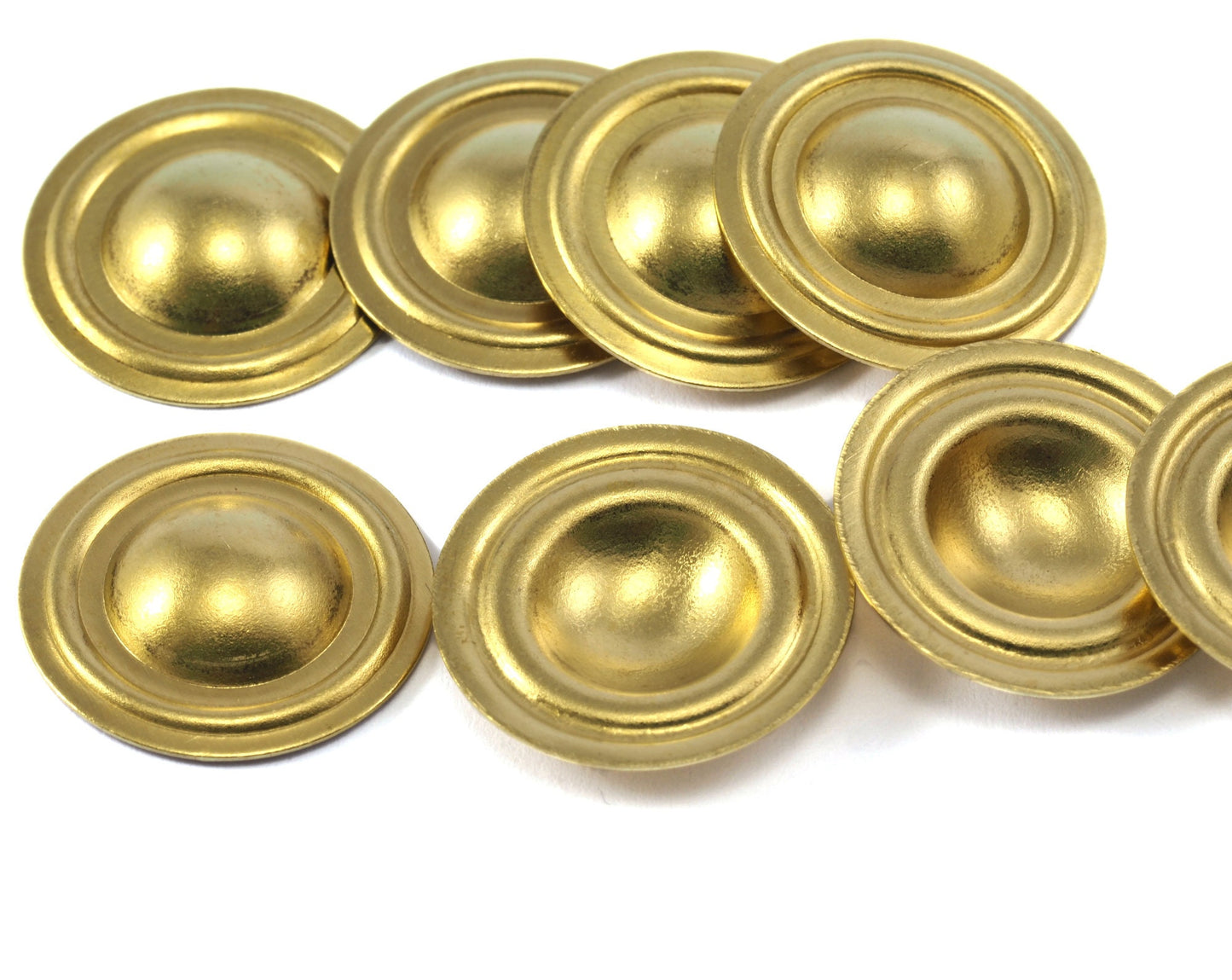 circle cambered 20mm raw brass raw brass charms without hole 588RW-32