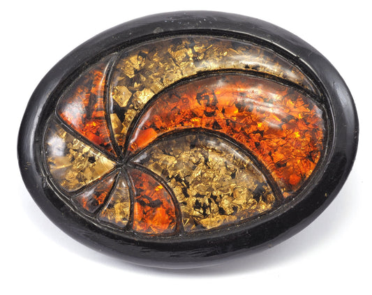 Belt Buckle, Vintage Resin Wall decor 93x70mm limited stock Made in Germany bjk052