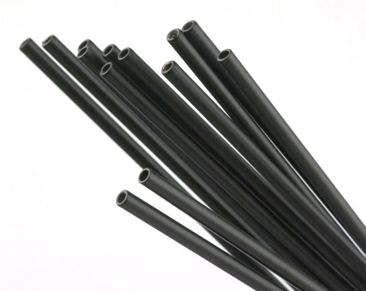 Himmeli Black Painted Copper Tubes Beads 2.5x70mm copper tubes Cek003-150