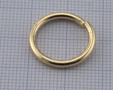 Jump ring raw brass (lacquer) 18mm 12 gauge (2mm)US3 2395