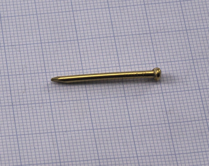 Escutcheon Pins 2x30mm 5/64x1 3/16 inches Nails Raw Brass tacks brads String art 2328-80