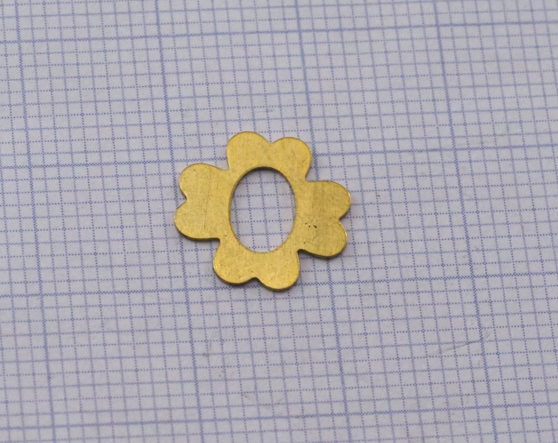 Clover tag 12mm thickness 0.3mm Raw brass charms findings pendants earring stamping 2329-20