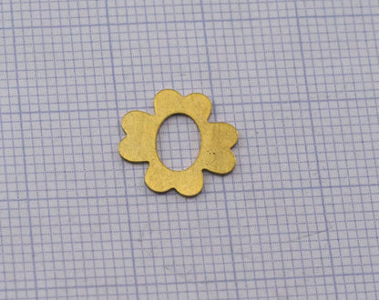 Clover tag 12mm thickness 0.3mm Raw brass charms findings pendants earring stamping 2329-20