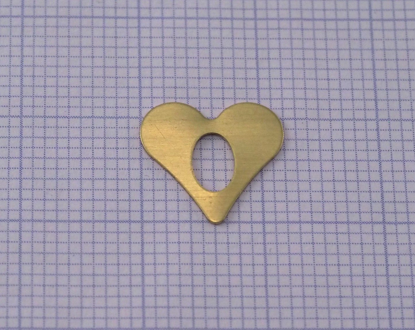 Heart tag 12mm thickness 0.3mm Raw brass charms findings pendants earring stamping 2332-19