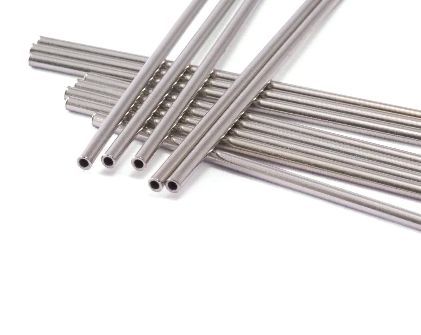 Himmeli Silver Tone (Nickel Free) Copper Tubes Beads 2.5x75mm Cek002-160