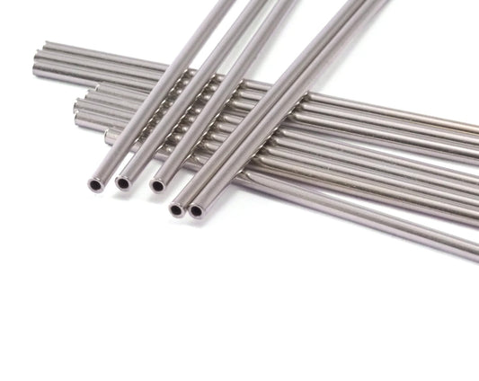 Himmeli Silver Tone (Nickel Free) Copper Tubes Beads 2.5x75mm Cek002-160
