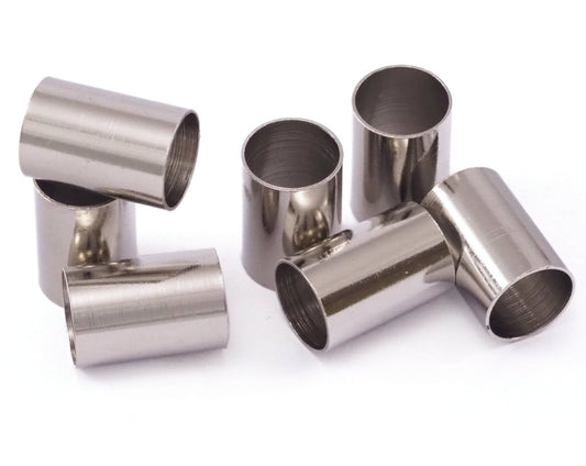 nickel plated brass 10x15mm (hole 9mm) spacer bead O22