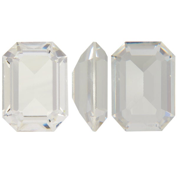 Rectangle octagon fancy stone Silver Shade 4610 Swarovski® rectangle octagon fancy stone unfoiled 13X18mm