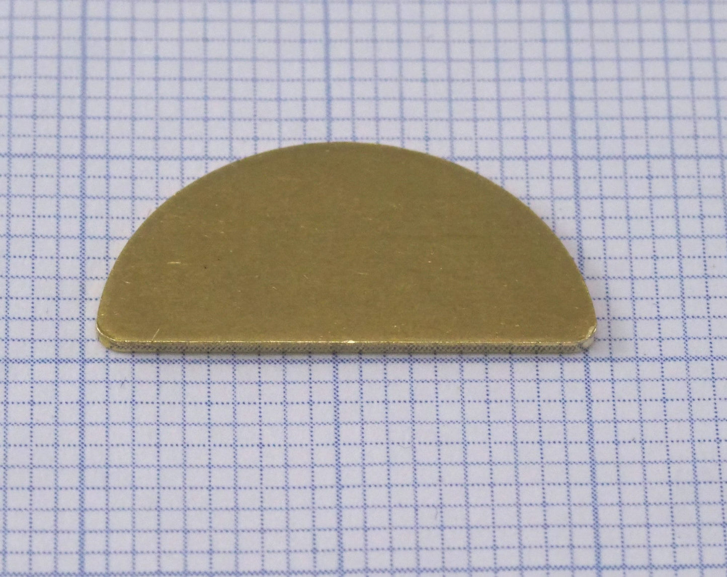 Semi circle blanks half moon shape 20x10x0.8mm raw brass pendant SCS 1427-110