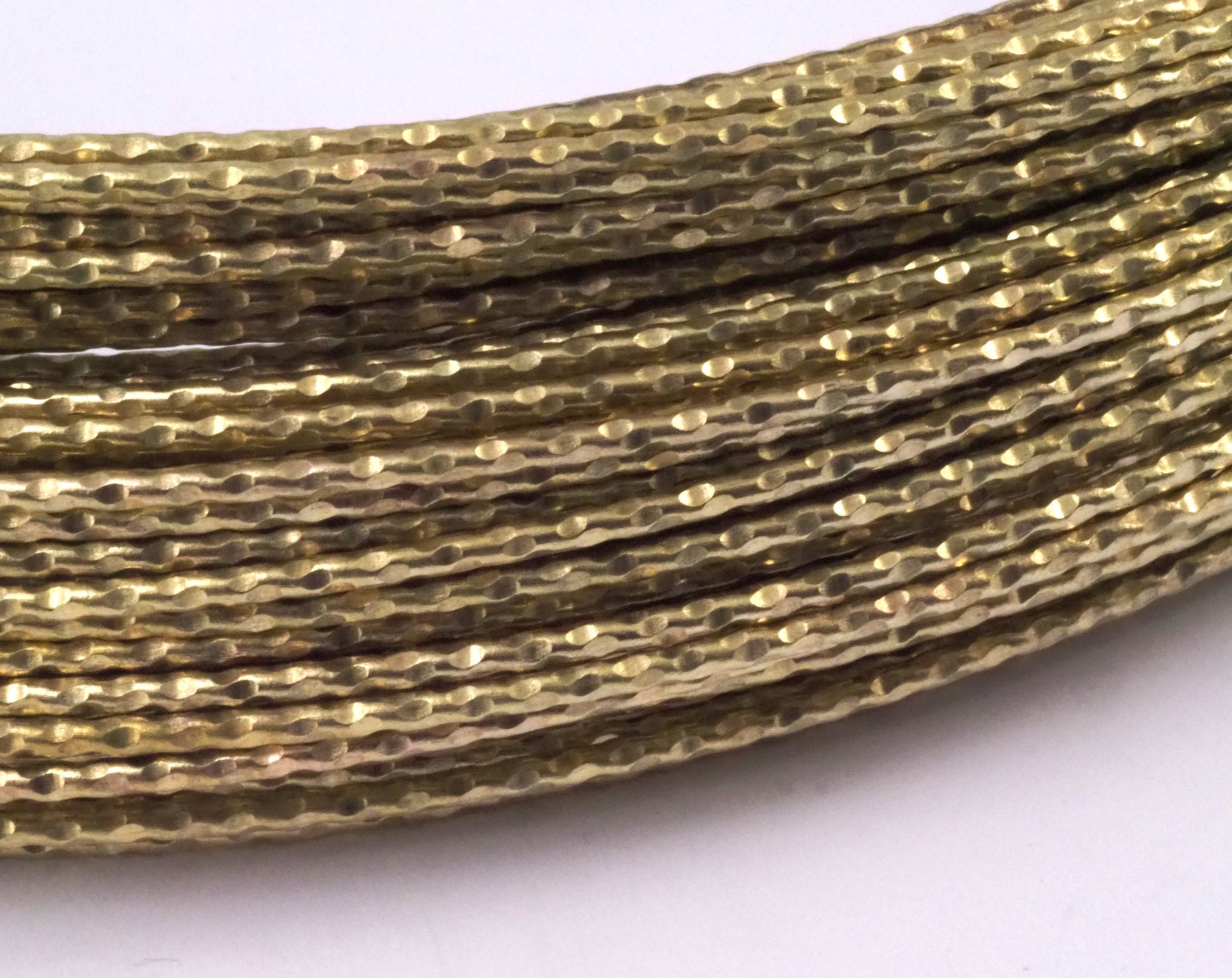 Wire Art Textured Round Raw Brass Wire 2mm 0.081 inc 12 Gauge raf4-01