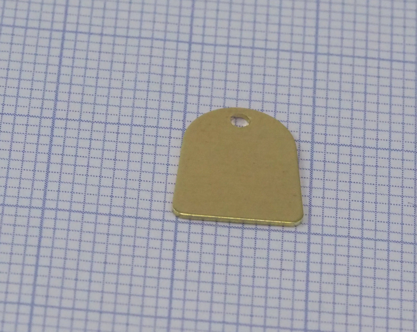 Bell Shape Tag with hole 12x10mm thickness 0.5mm Raw brass charms findings pendants earring stamping 2349-40