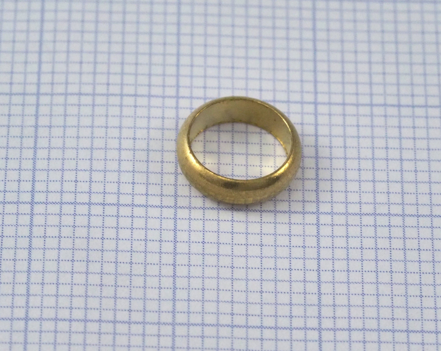 Spacer bead 9x2,7mm (hole 7mm ) Raw brass circle ring findings bab7 760