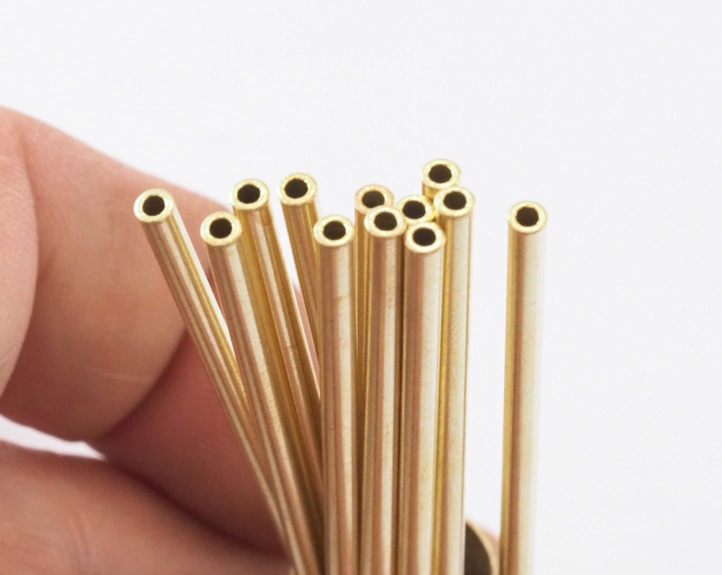 Himmeli Copper Tubes Beads 2.5x100mm Gold tone copper tubes Cek001-220