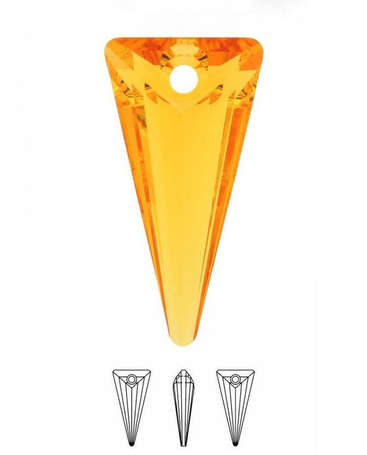 Spike pendant pendulum 6480 Swarovski® sunflower(292) 18mm