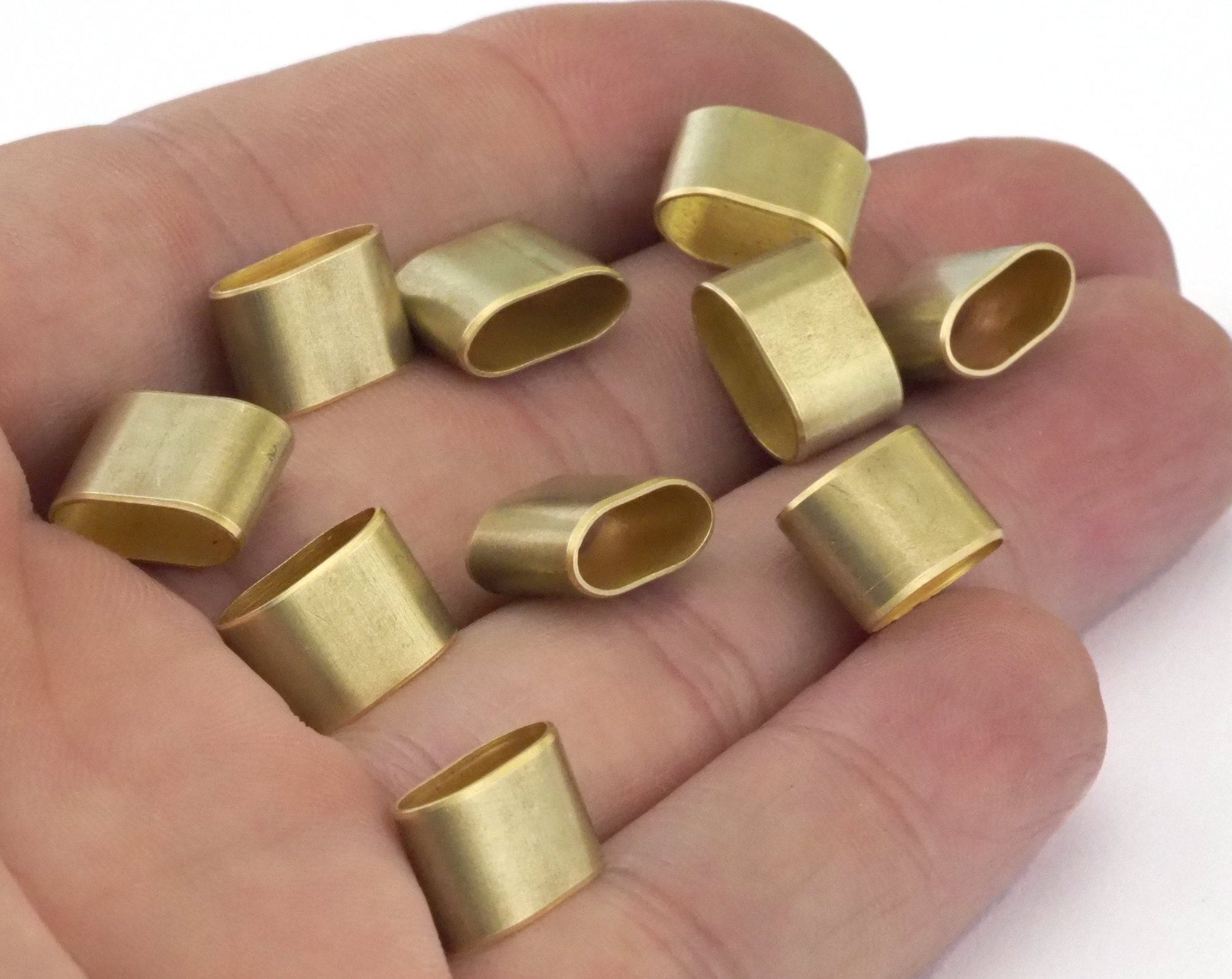 Raw Brass spacer leather, ribbon, cord, slider, hole 11x4mm 12x8,5x5mm, bab 805