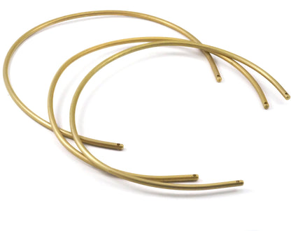 Raw Brass Collar Statement with 2 hole 145mm Necklace / Choker CEK4