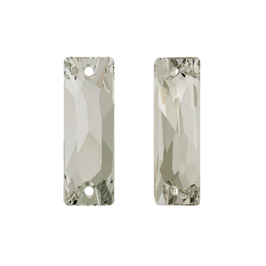 Cosmic 3255 Baguette Sew-on Stone Swarovski® silver shade (ssha) 18x6mm Cosmic