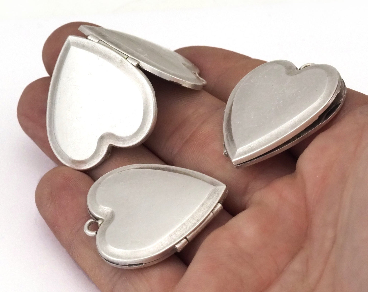 Heart Photo Frame 34mm Silver plated alloy locked 2413