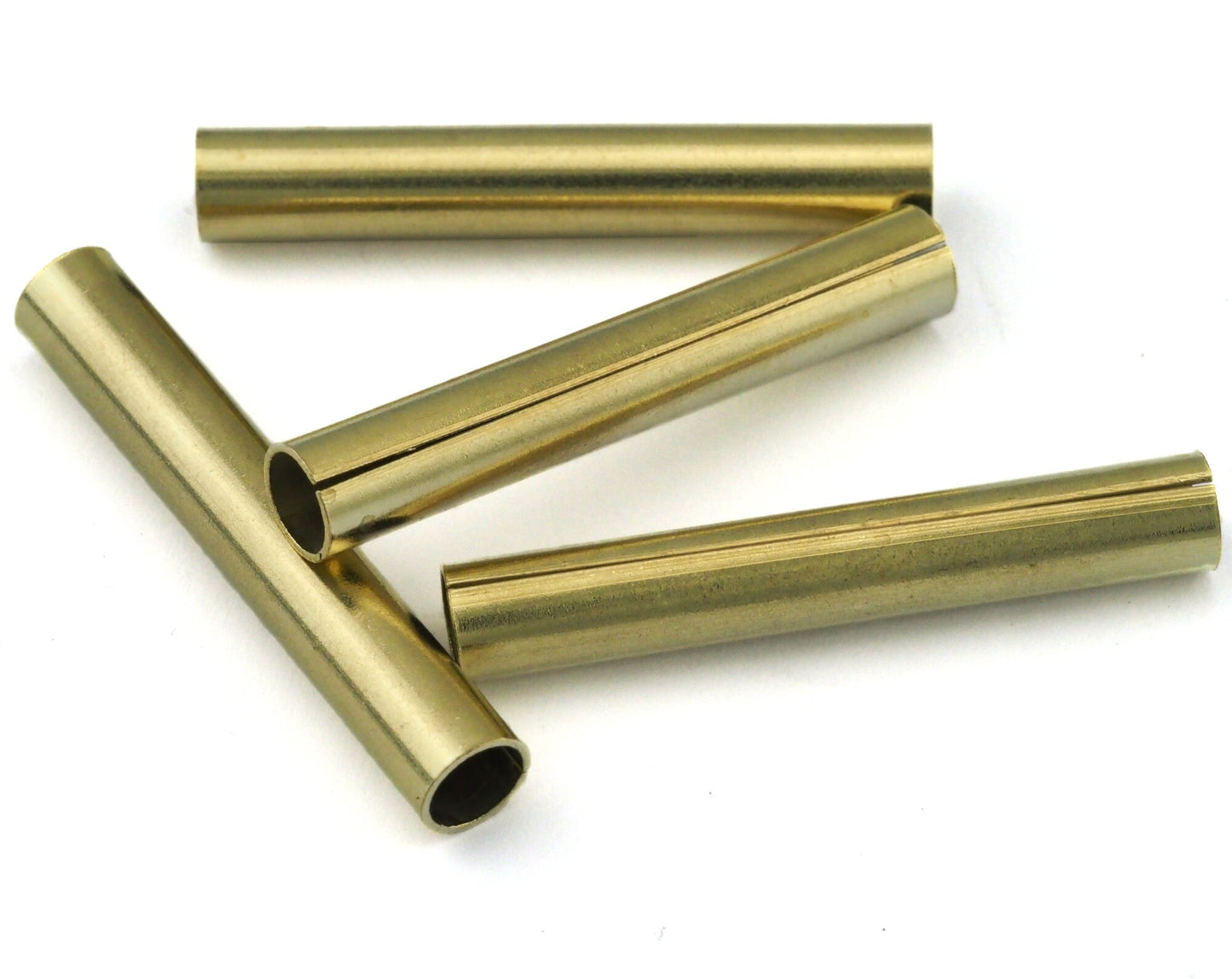 Raw Brass tube 7.5x50mm (hole inside diameter 6.5mm) 2417
