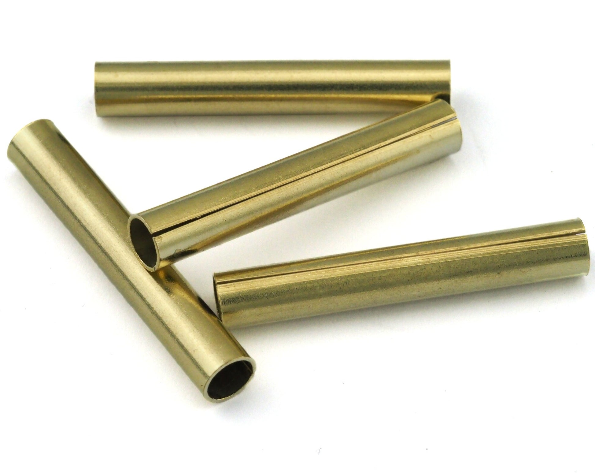 Raw Brass tube 7.5x50mm (hole inside diameter 6.5mm) 2417