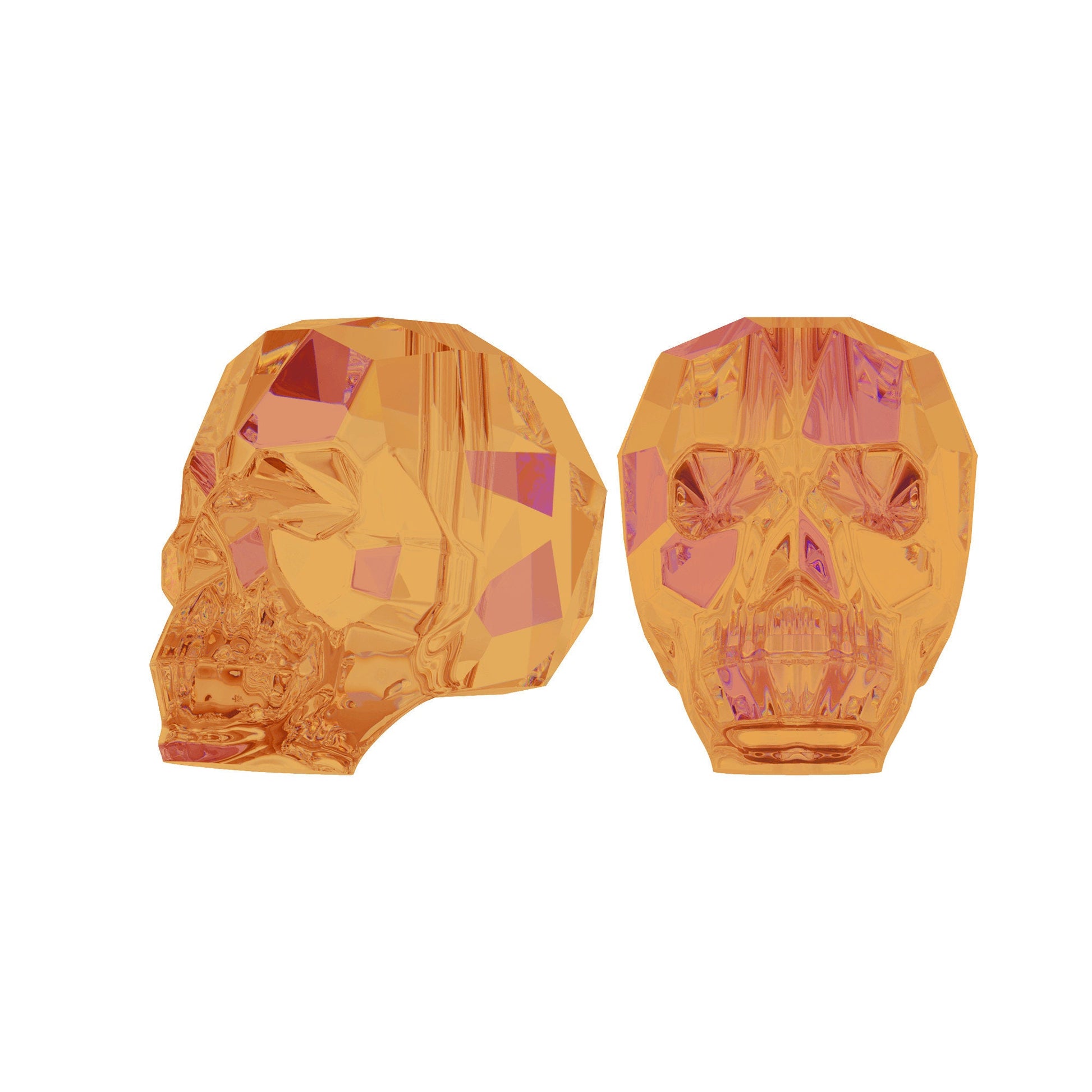 Skull bead 5750 Swarovski® crystal astral pink (api) 19mm 1056