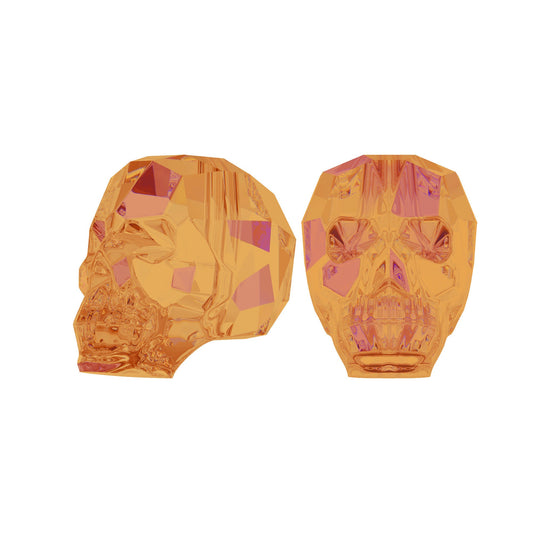 Skull bead 5750 Swarovski® crystal astral pink (api) 19mm 1056