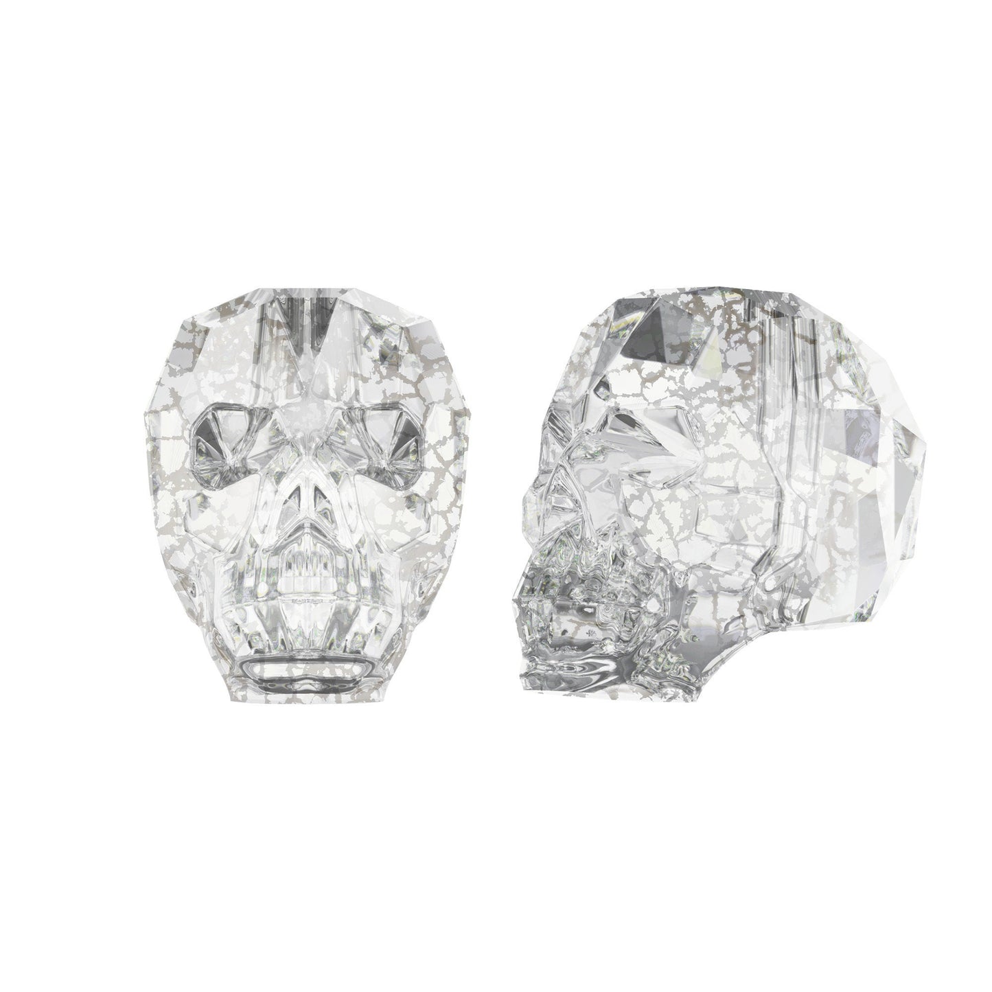 Skull bead 5750 Swarovski® crystal silver patina (slpa) 19mm 762