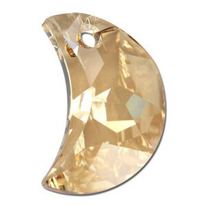 Moon Pendant 6722 Swarovski® golden shadow (gsha) 30mm