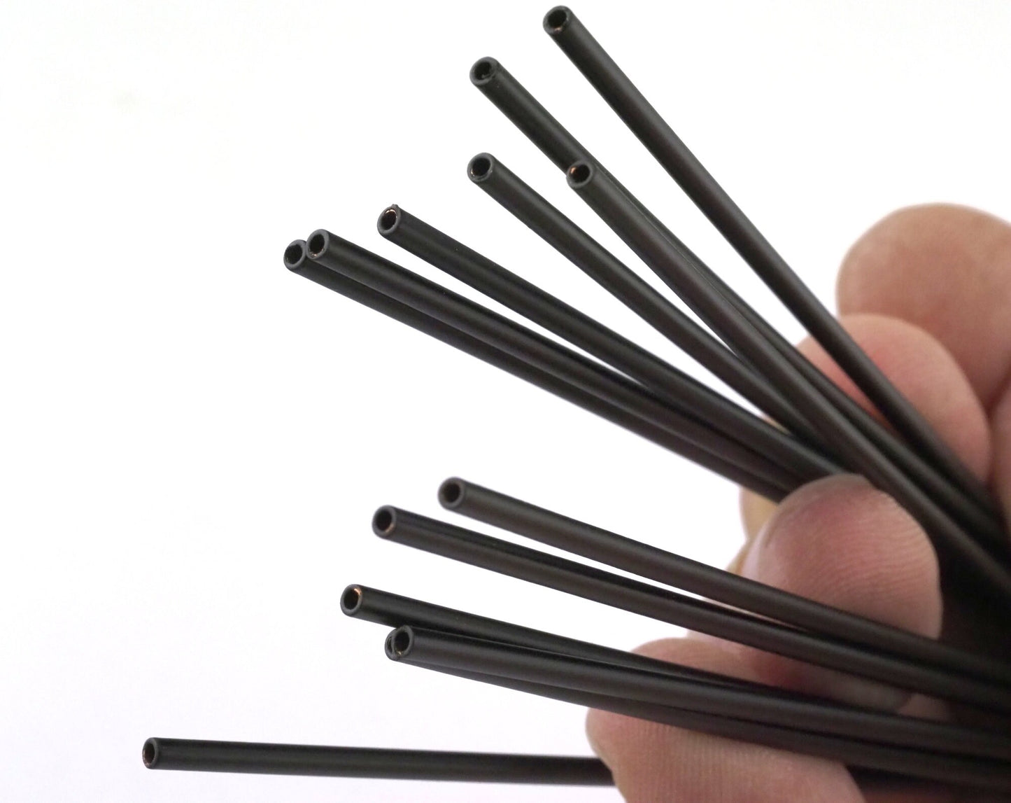 Himmeli Black Painted Copper Tubes Beads 2x140mm copper tubes Cek006-235