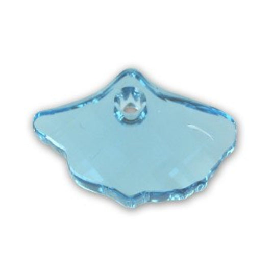 Ginkgo pendant 6900 Swarovski® aquamarine 13.5x20mm