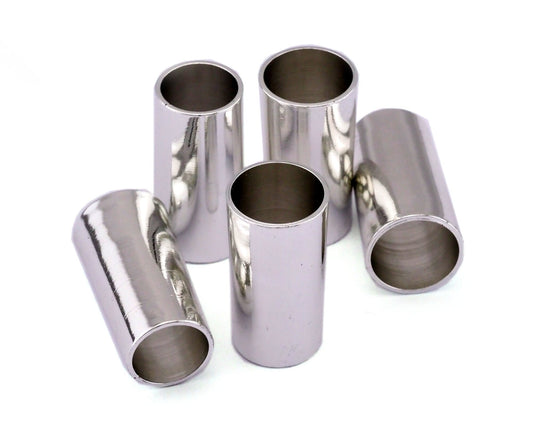 Cone Brass tube silver tone Top=12mm Bottom=14mm Width=26mm (hole inside diameter Top=10.5mm Bottom=12mm) 2425