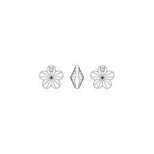 Flower pendant Swarovski® Crystal Flower 20mm 6744