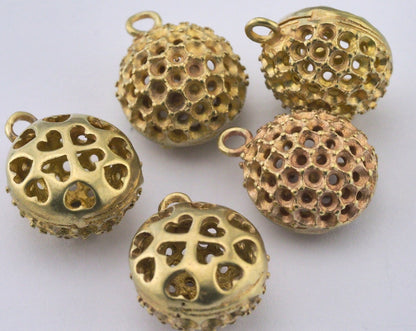 Raw Brass 15mm 19/32" Pendant finding O31