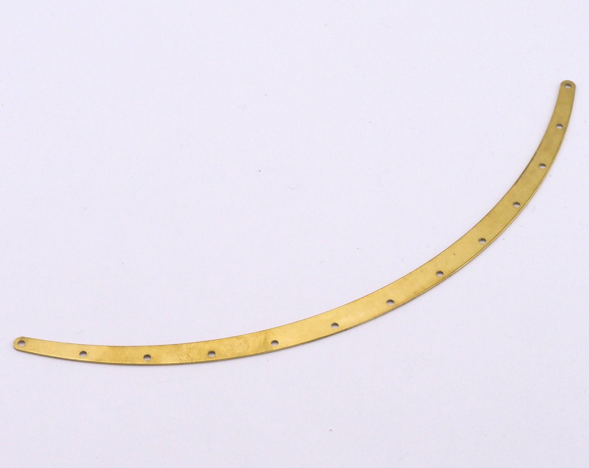 Choker Collar Raw brass 155x6mm finding 13 hole 398R13