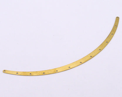 Choker Collar Raw brass 155x6mm finding 13 hole 398R13