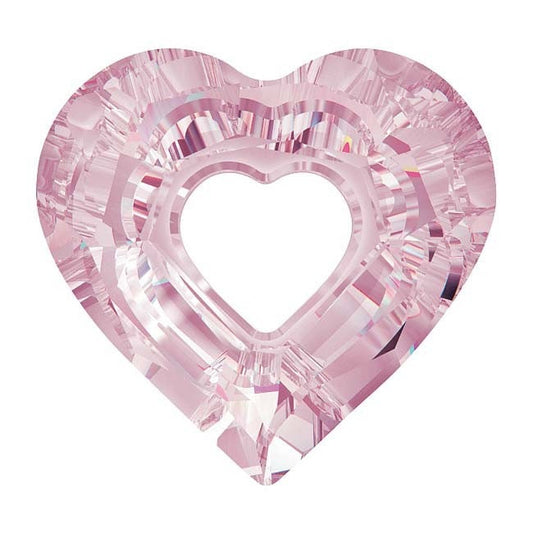 Miss U heart pendant 6262 Swarovski 17mm Crystal Rosaline oz381