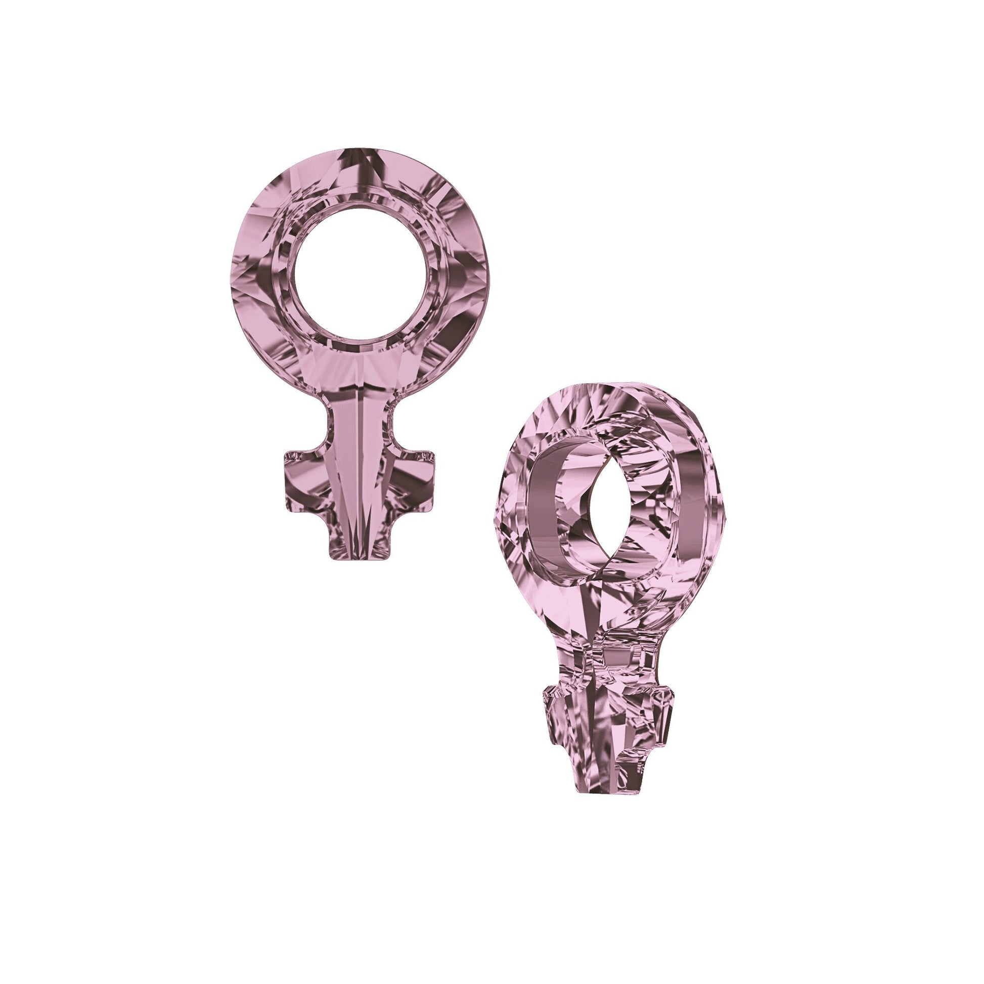 Female Symbol 4876 Swarovski® Crystal (001) Antique Pink (ANTP) 18x11.5mm