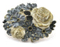 Flowers Belt Buckle, Vintage Resin Wall decor 97x71mm limited stock Made in Germany bjk070