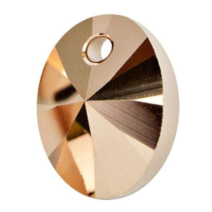 Xilion oval pendant 6028 Swarovski® crystal rose gold 10mm oz381