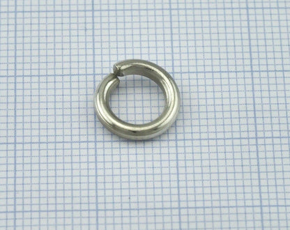 Open jump ring 11mm (2mm 12 gauge Wire Thickness) Nickel Free Silver Tone brass jumpring 2420