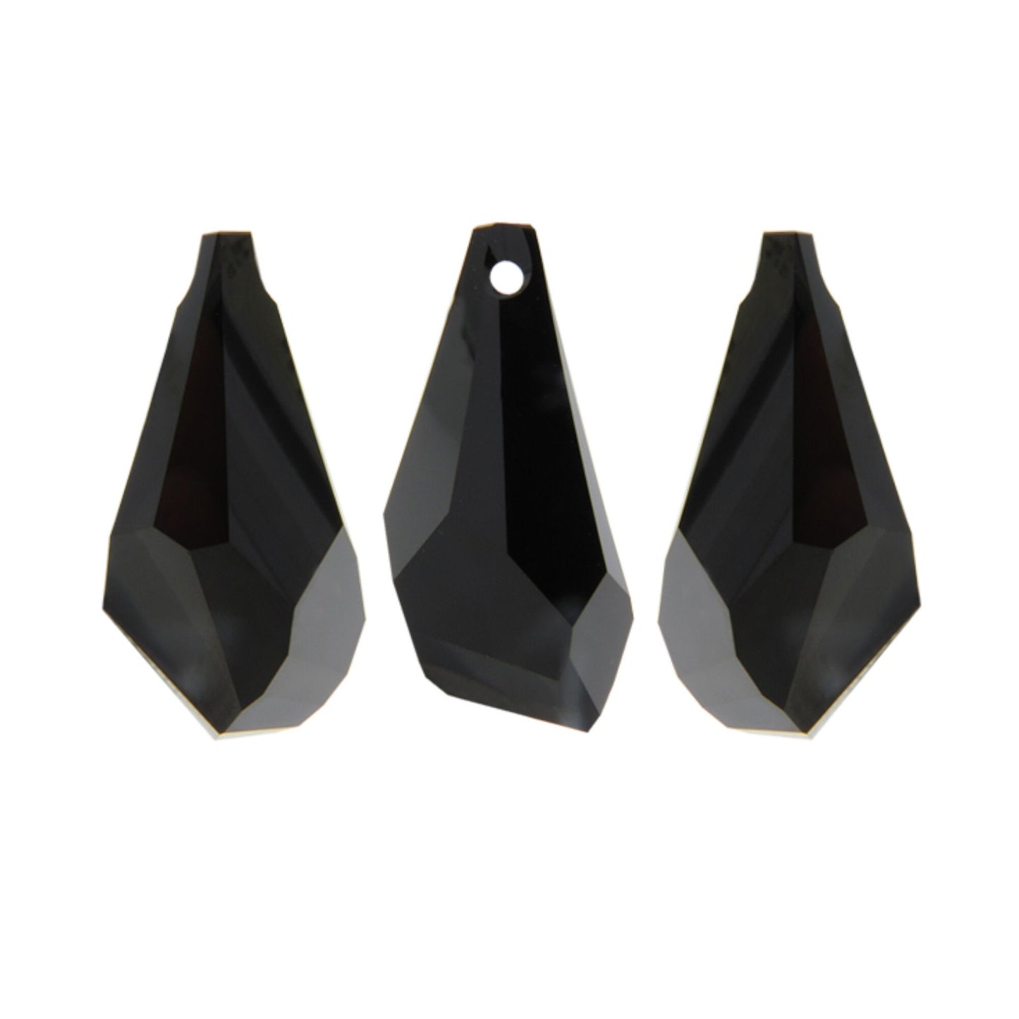 Polygon drop pendant 6015 Swarovski® jet (280) 17mm