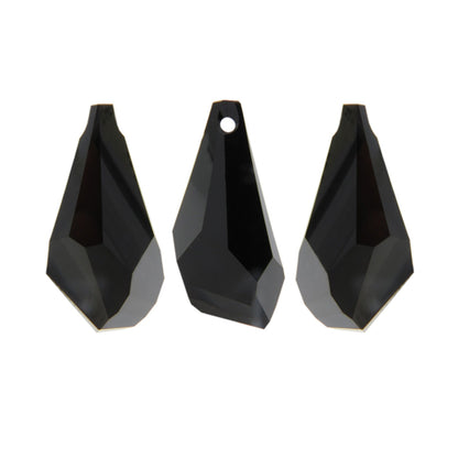 Polygon drop pendant 6015 Swarovski® jet (280) 17mm
