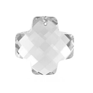 Checkerboard pendant (top drilled), 6862 Swarovski® Crystals (001) 28mm 380