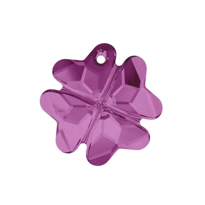 Clover pendant 6764 Swarovski® Fuchsia (502) 19mm