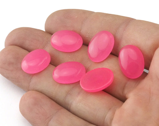 5 pcs. Pink Quartzite Oval Cabochon 12x16mm A13