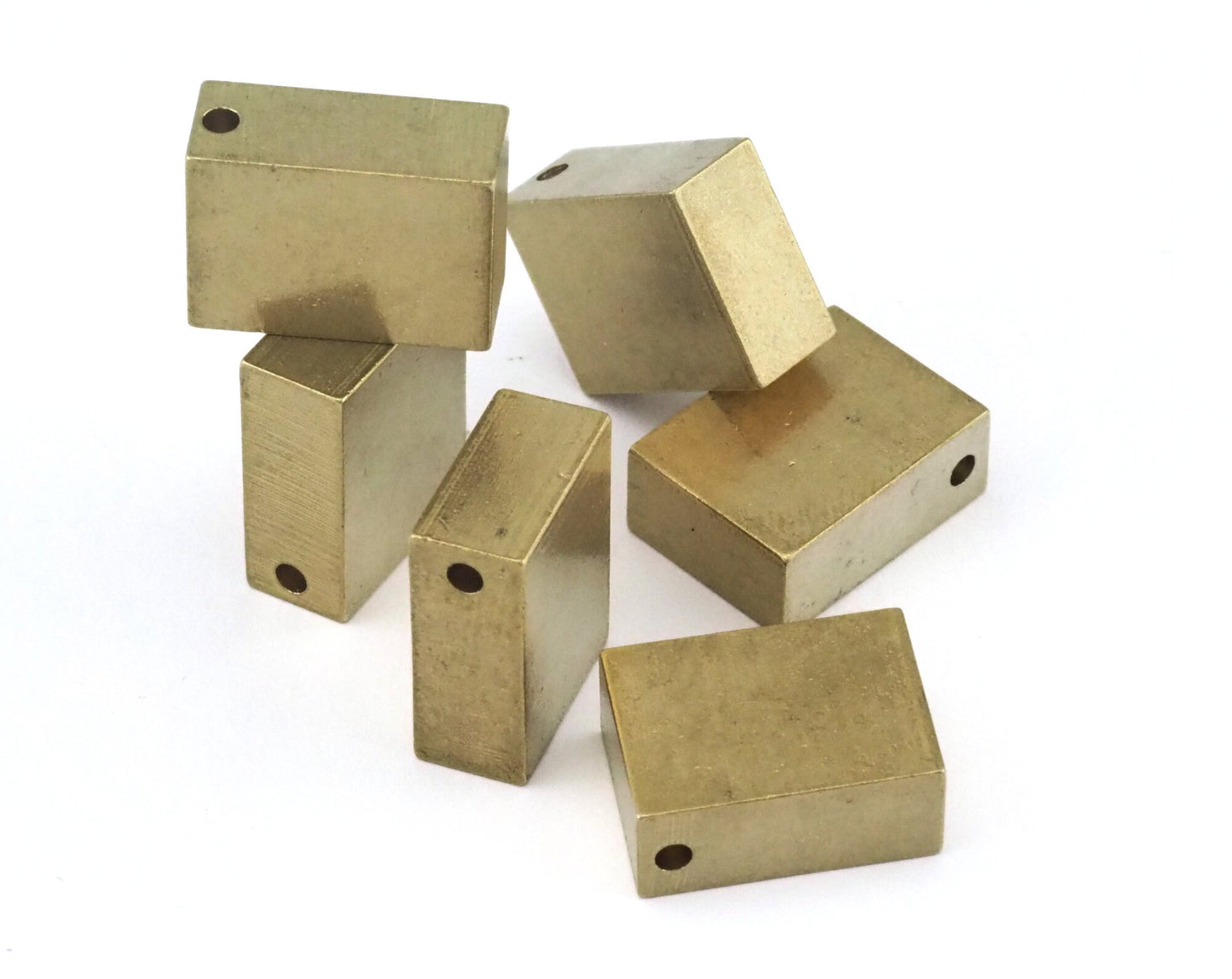 Rectangle bar rod stamping D412 20 x 15 x 8mm 0,79" x 0,6" x 0,30" finding rod industrial design (2,4mm 0,094" 11 gauge hole ) 1747