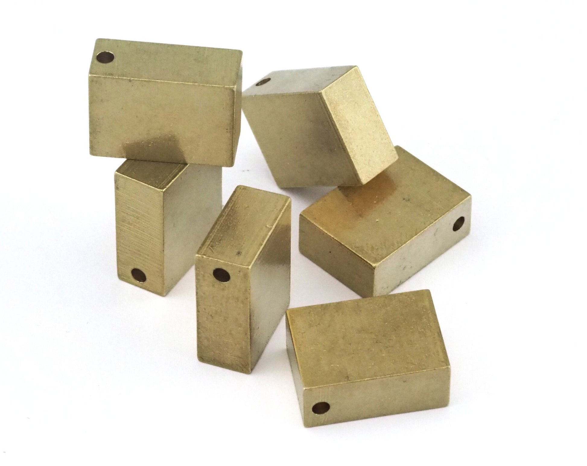 Rectangle bar rod stamping D412 20 x 15 x 8mm 0,79" x 0,6" x 0,30" finding rod industrial design (2,4mm 0,094" 11 gauge hole ) 1747